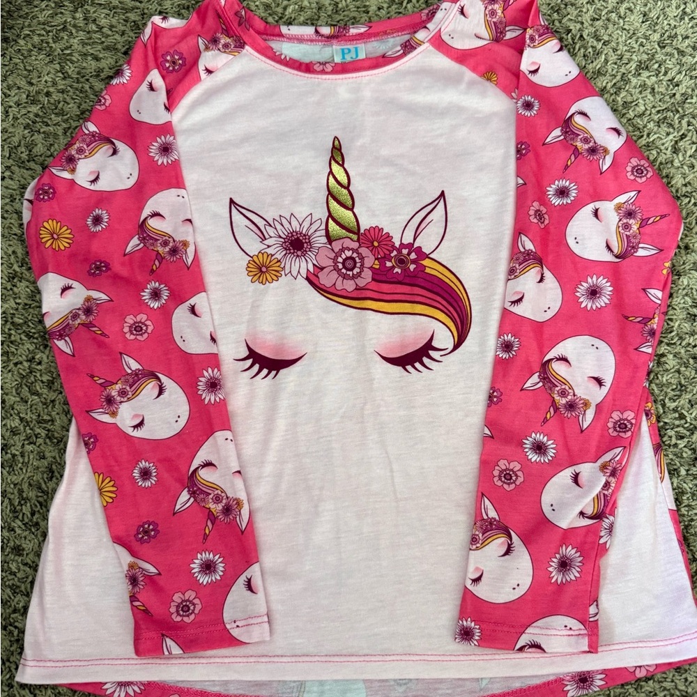 Pink Unicorn Kids Shirt by